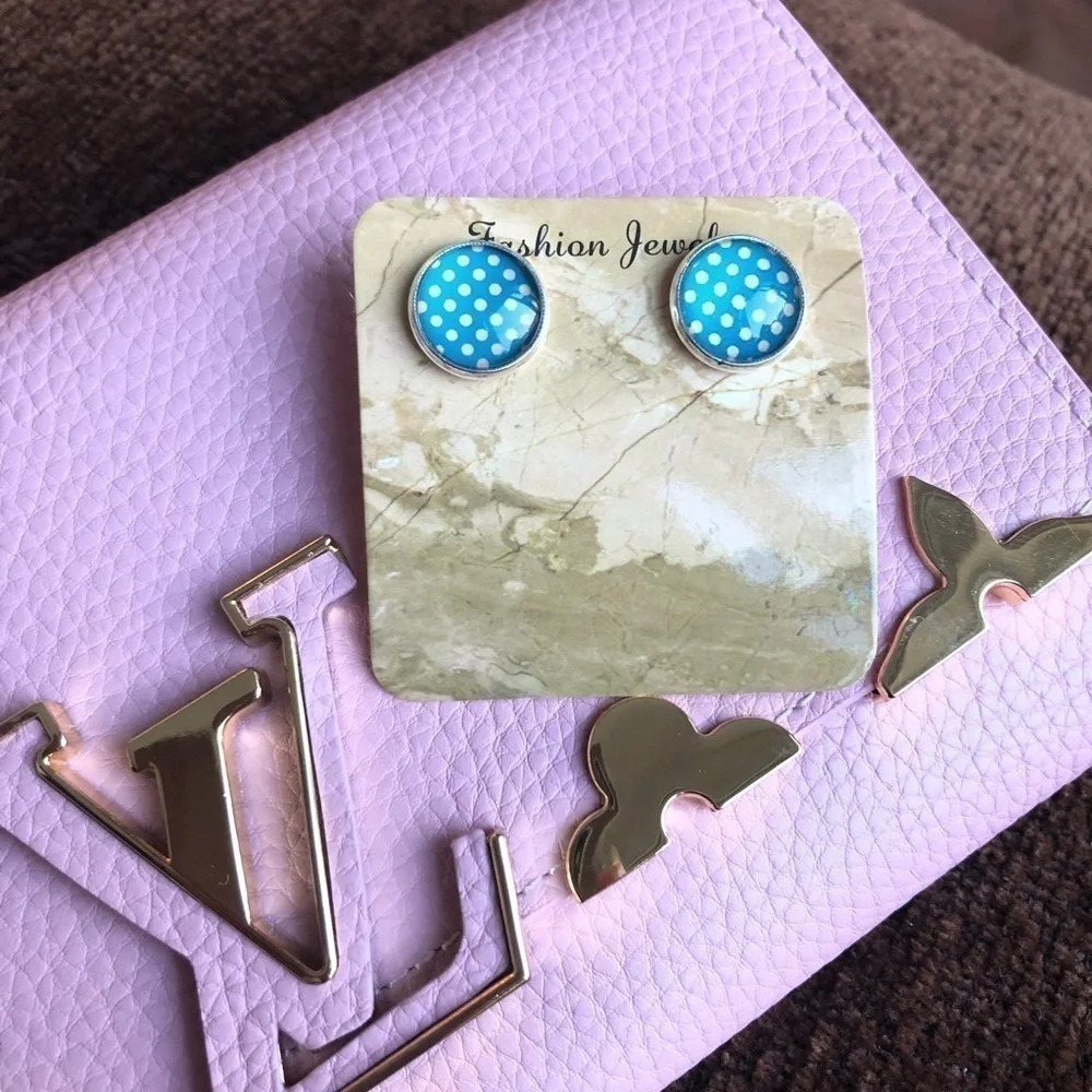Handmade Dotted Stud Earrings